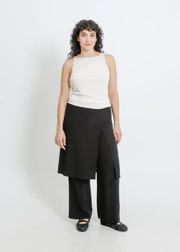 SLOANE PANT SKIRT / BLACK