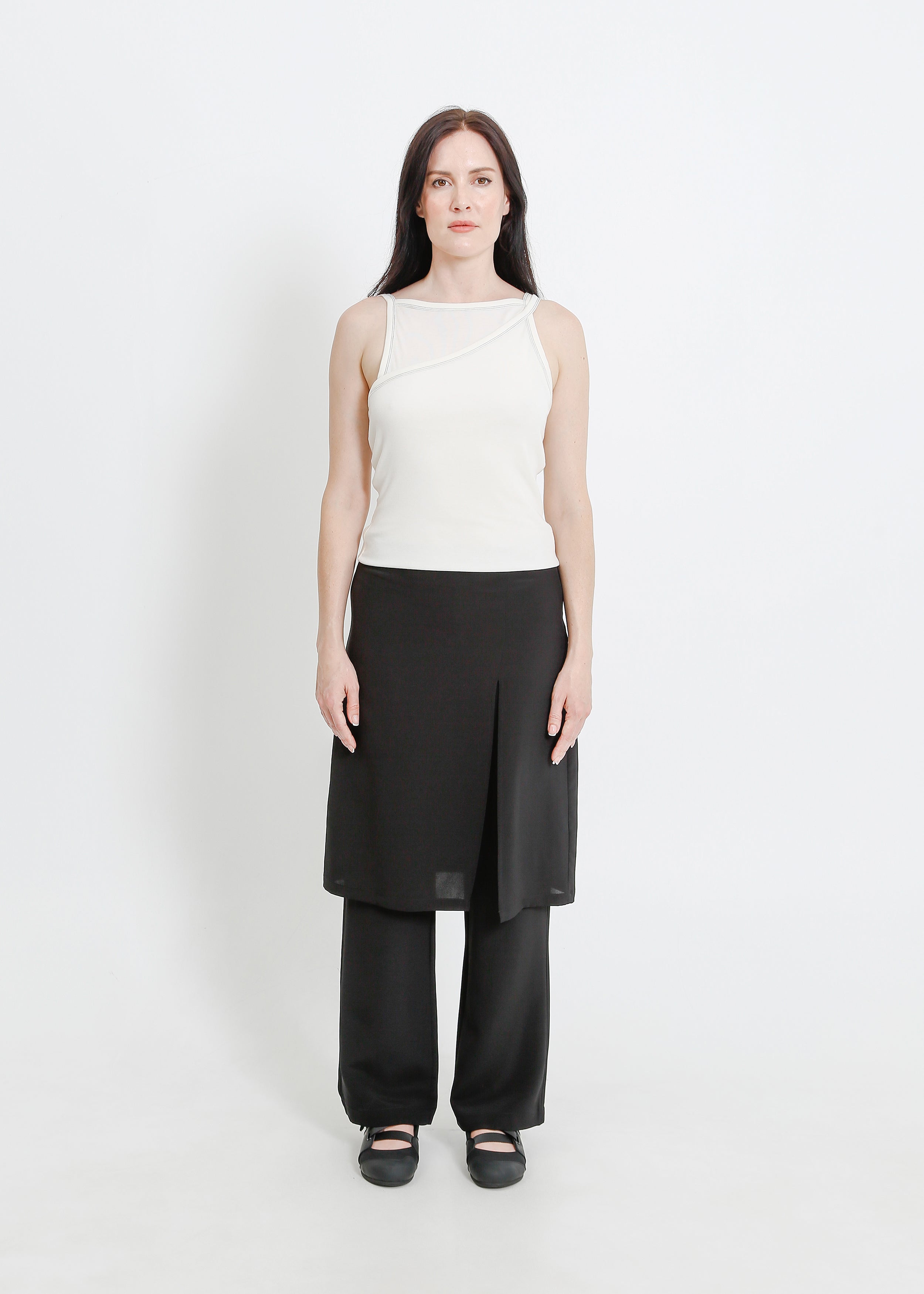 Sloane Pant Skirt / Black | ALPHA60
