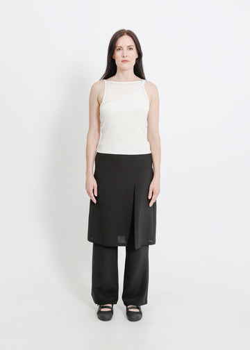 SLOANE PANT SKIRT / BLACK