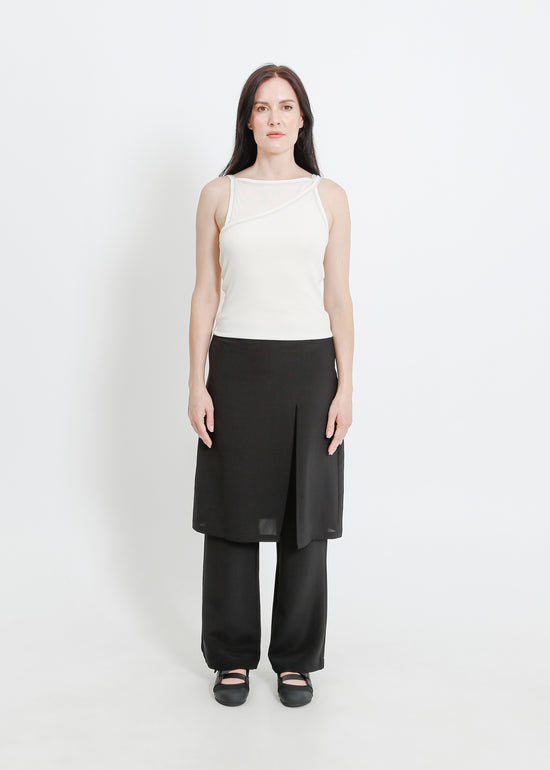 SLOANE PANT SKIRT / BLACK