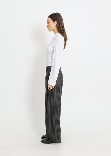 SOFIA TROUSER / BLACK-WHITE