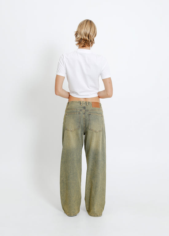 CASH JEAN / INDIGO BEIGE WASH