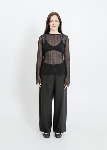 HERA KNIT TOP / BLACK