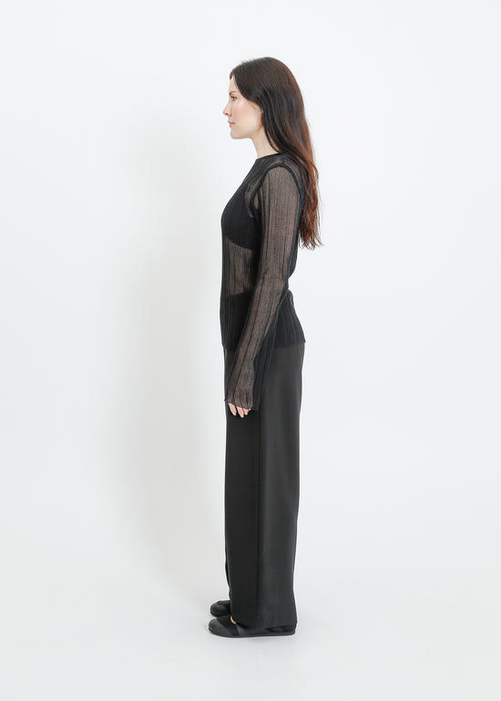 HERA KNIT TOP / BLACK