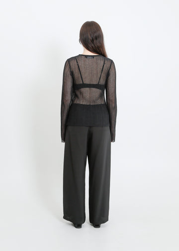 HERA KNIT TOP / BLACK