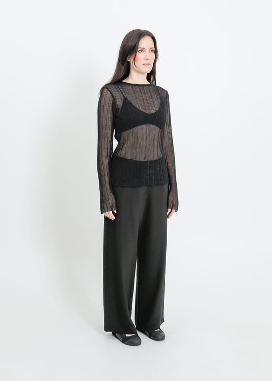HERA KNIT TOP / BLACK