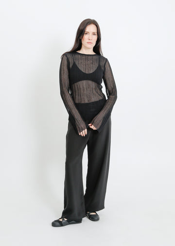 HERA KNIT TOP / BLACK