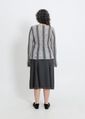 HERA KNIT TOP / GRAPHITE GRADIENT