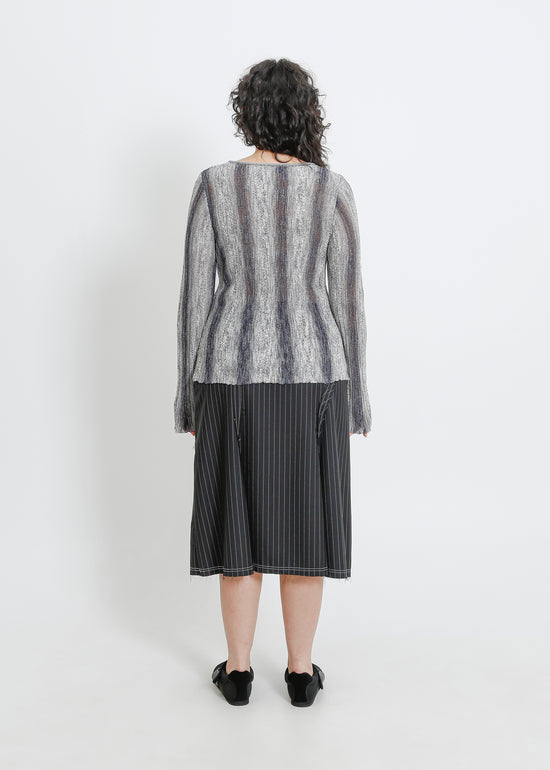 HERA KNIT TOP / GRAPHITE GRADIENT