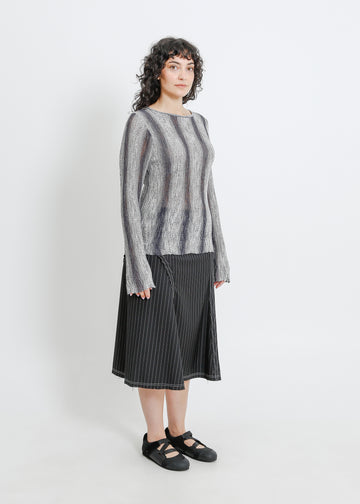 HERA KNIT TOP / GRAPHITE GRADIENT