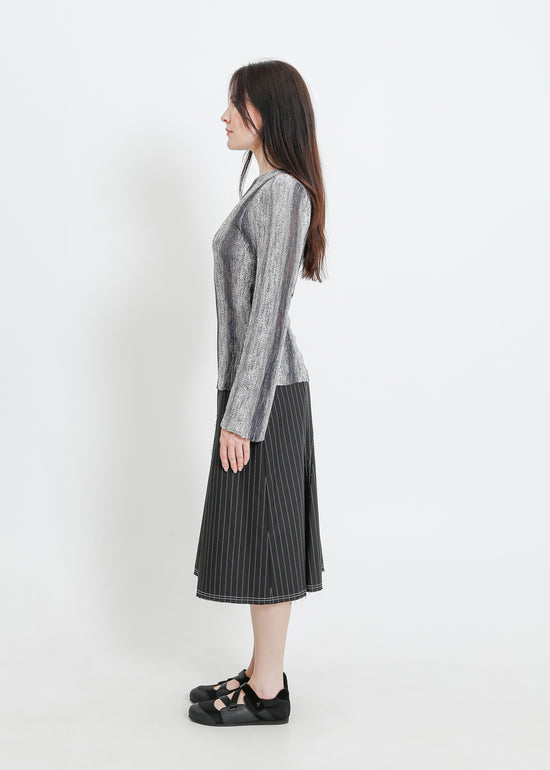 HERA KNIT TOP / GRAPHITE GRADIENT