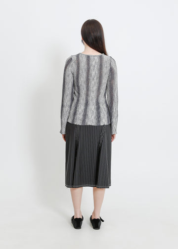 HERA KNIT TOP / GRAPHITE GRADIENT