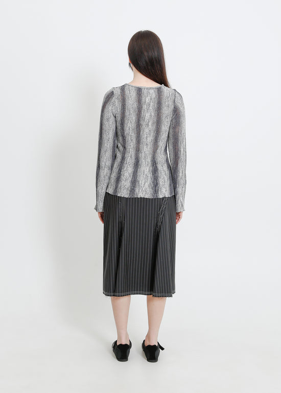 HERA KNIT TOP / GRAPHITE GRADIENT