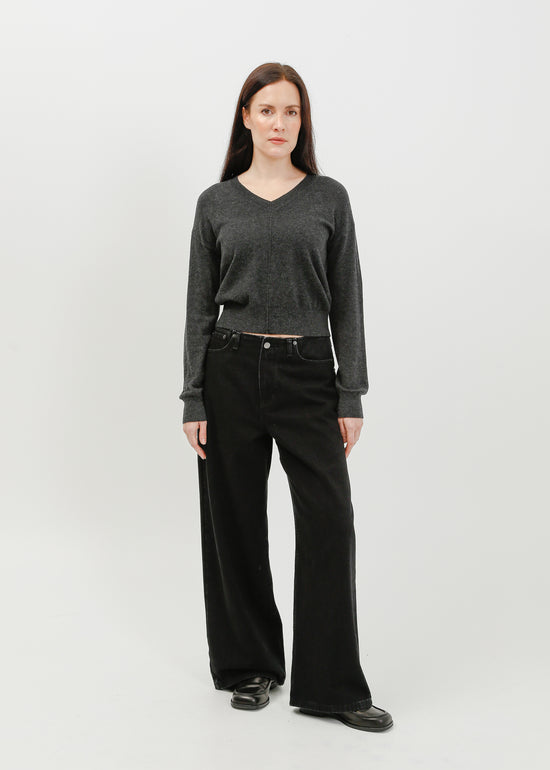 Nicolas Knit Top / Charcoal