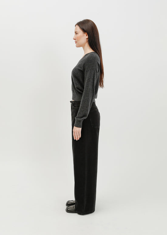 Nicolas Knit Top / Charcoal