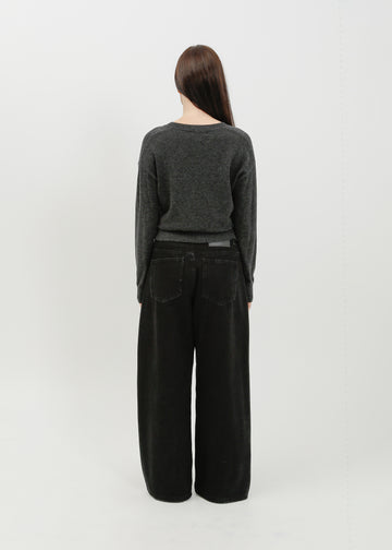 Nicolas Knit Top / Charcoal