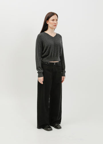 Nicolas Knit Top / Charcoal