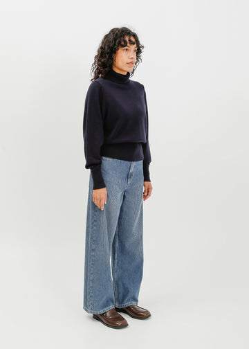 Benson Knit Top / Navy