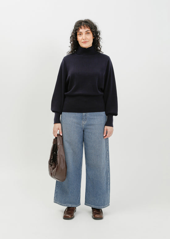 Benson Knit Top / Navy
