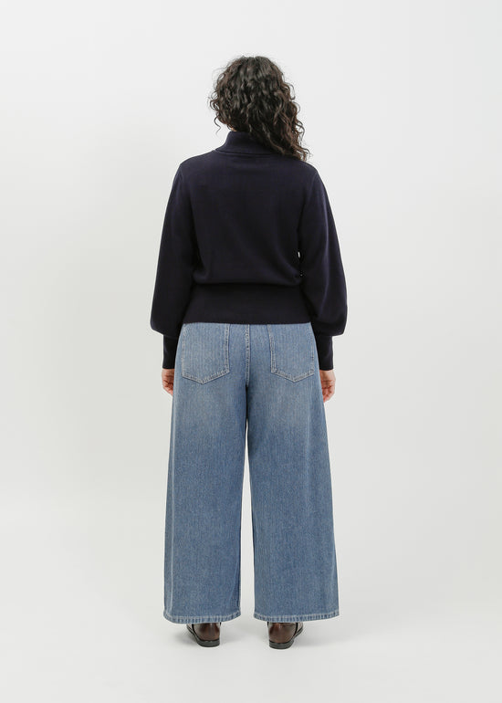 Benson Knit Top / Navy