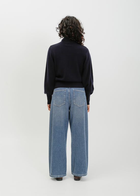 Benson Knit Top / Navy