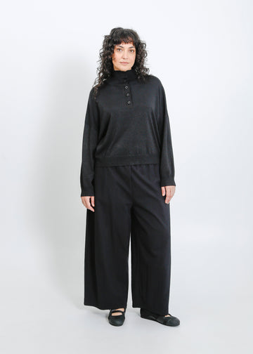 Clark Knit Top / Black Shimmer