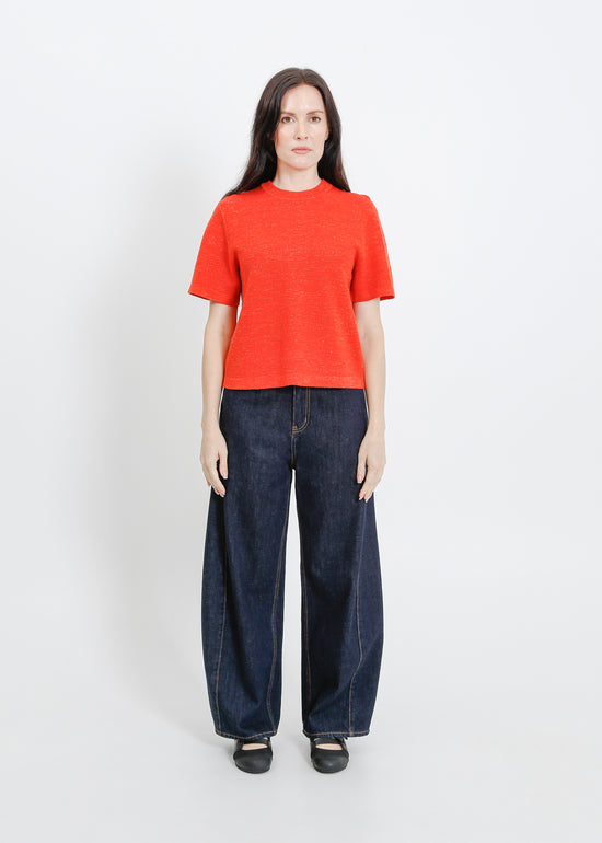 Gaya Knit Tee / Flame Marle