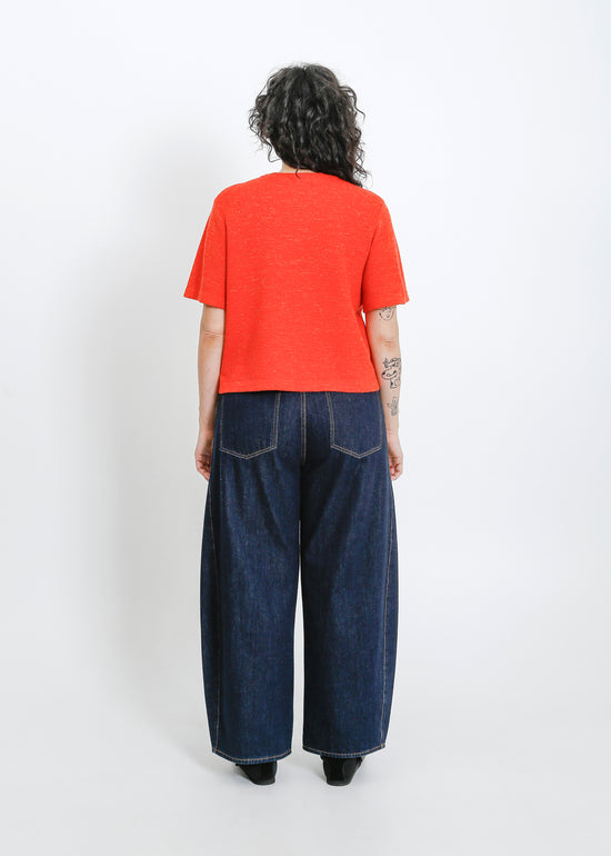 Gaya Knit Tee / Flame Marle