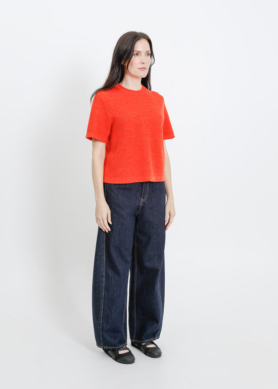 Gaya Knit Tee / Flame Marle