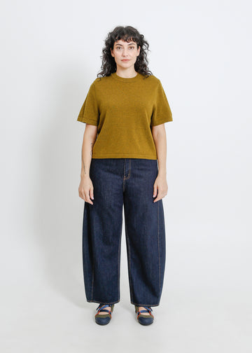 GAYA KNIT TEE / OLIVE MARLE