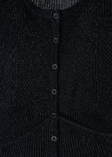 OTIS KNIT CARDI / BLACK