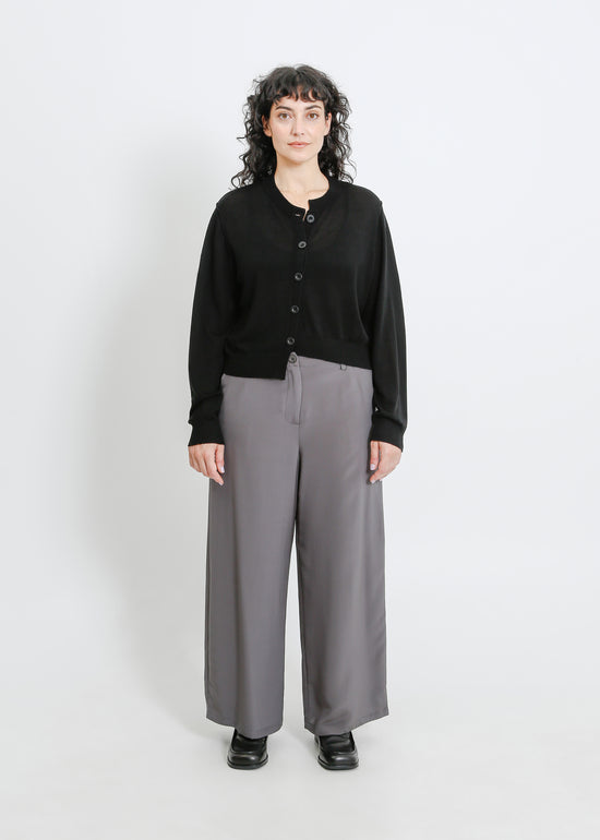 SEAMUS KNIT CARDI / BLACK