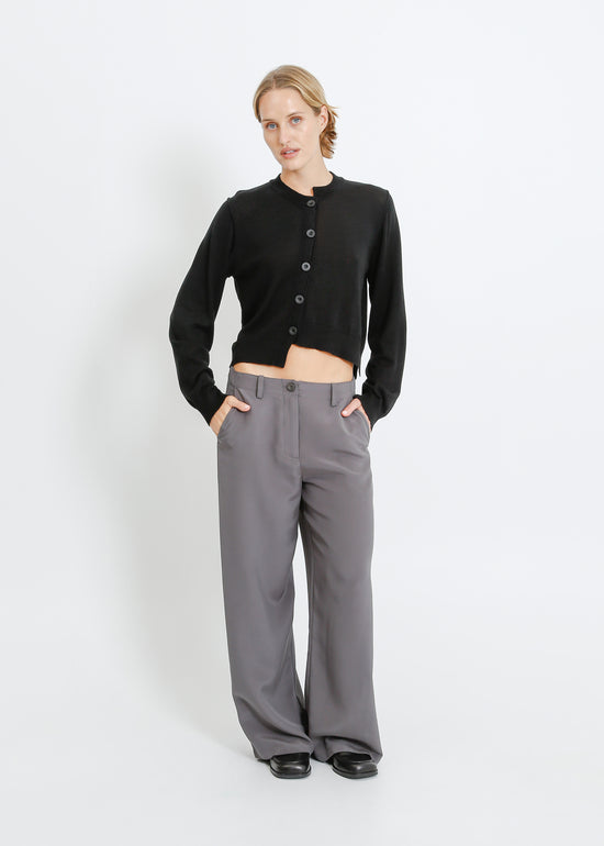 SEAMUS KNIT CARDI / BLACK