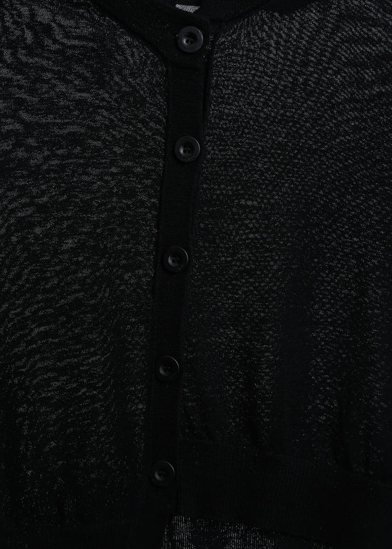 SEAMUS KNIT CARDI / BLACK