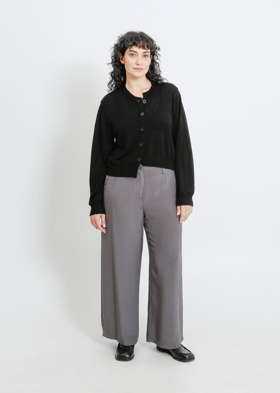 SEAMUS KNIT CARDI / BLACK