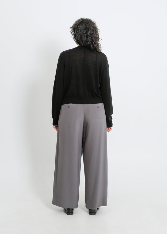 SEAMUS KNIT CARDI / BLACK