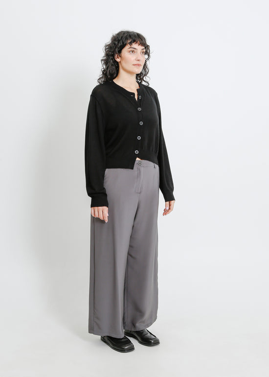 SEAMUS KNIT CARDI / BLACK