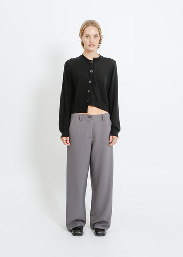 SEAMUS KNIT CARDI / BLACK