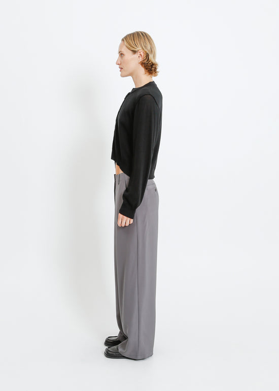 SEAMUS KNIT CARDI / BLACK