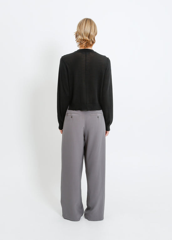 SEAMUS KNIT CARDI / BLACK