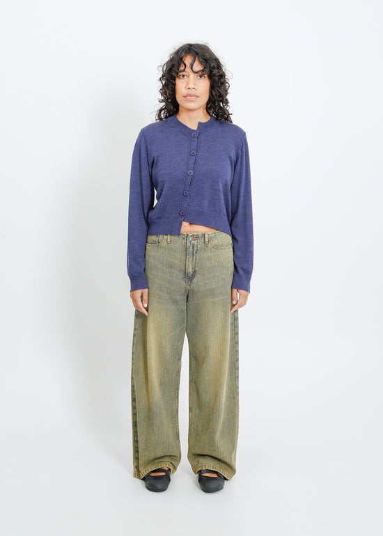 Seamus Knit Cardi / Steelblue Marle