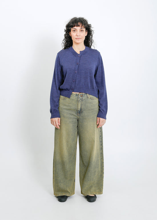 Seamus Knit Cardi / Steelblue Marle