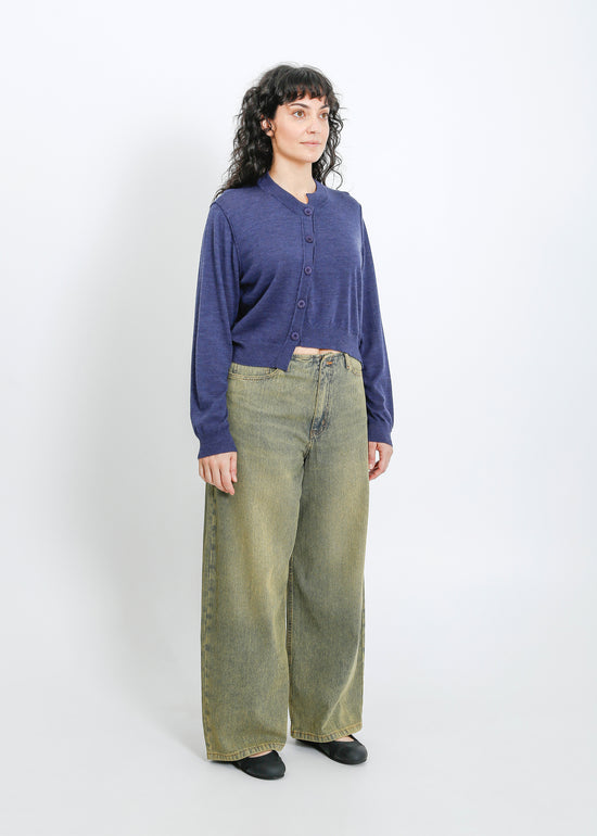 Seamus Knit Cardi / Steelblue Marle