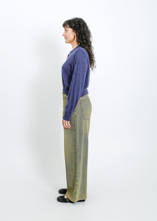 Seamus Knit Cardi / Steelblue Marle