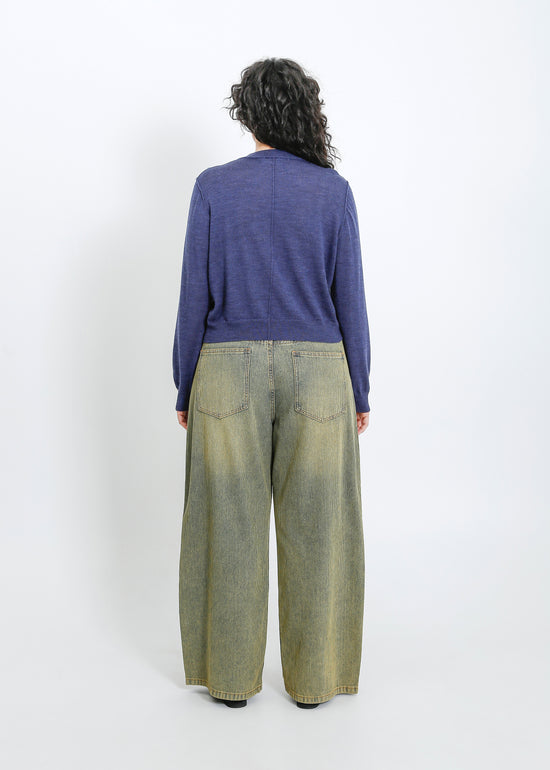 Seamus Knit Cardi / Steelblue Marle