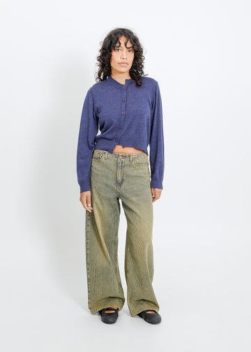 Seamus Knit Cardi / Steelblue Marle