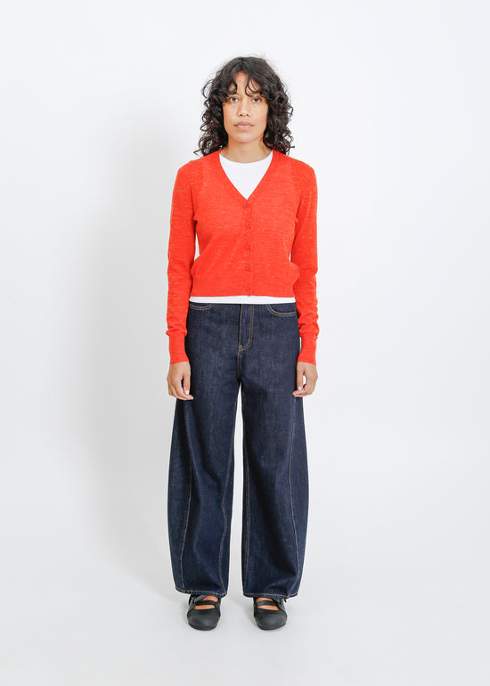 Rafi Knit Cardi / Flame Marle