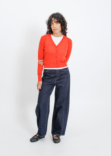 Rafi Knit Cardi / Flame Marle