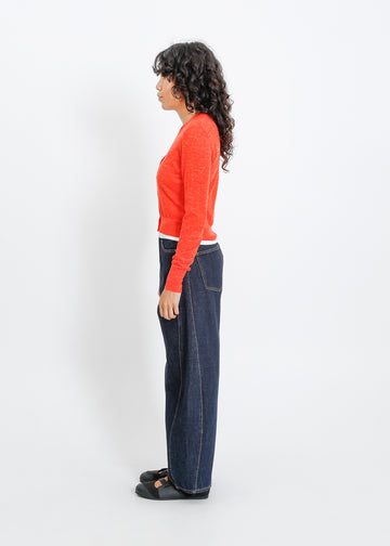 Rafi Knit Cardi / Flame Marle