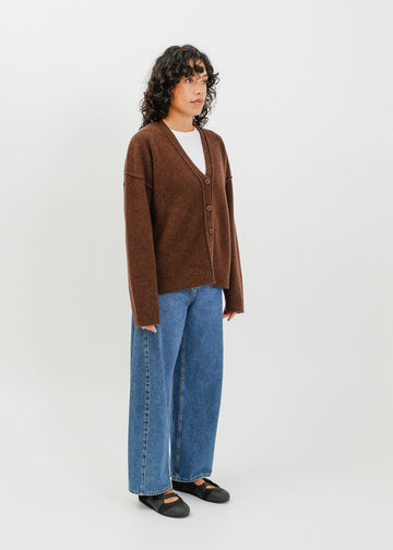 Leroy Knit Cardi / Espresso